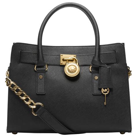 michael michael kors hamilton large leather satchel|michael kors bag with lock.